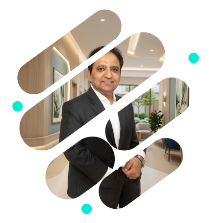 Dr. Hemant Sharma - Physical Signs & Benefits 4-Slice Diagonal Composition