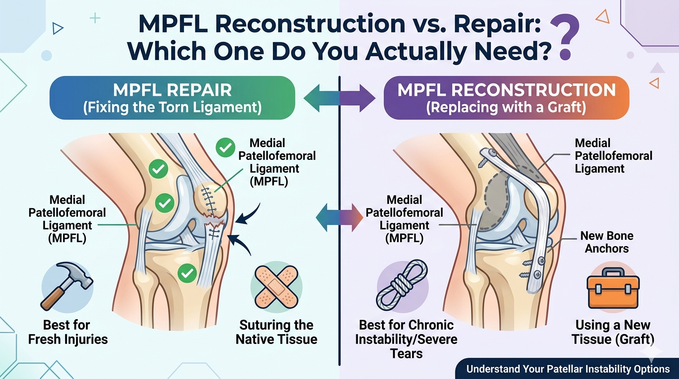 MPFL Reconstruction vs Repair