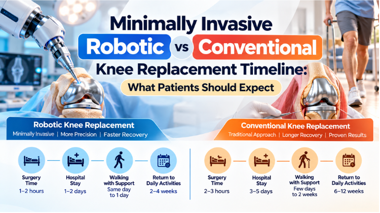 Minimally Invasive Robotic vs Conventional Knee Replacement Timeline: What Patients Should Expect